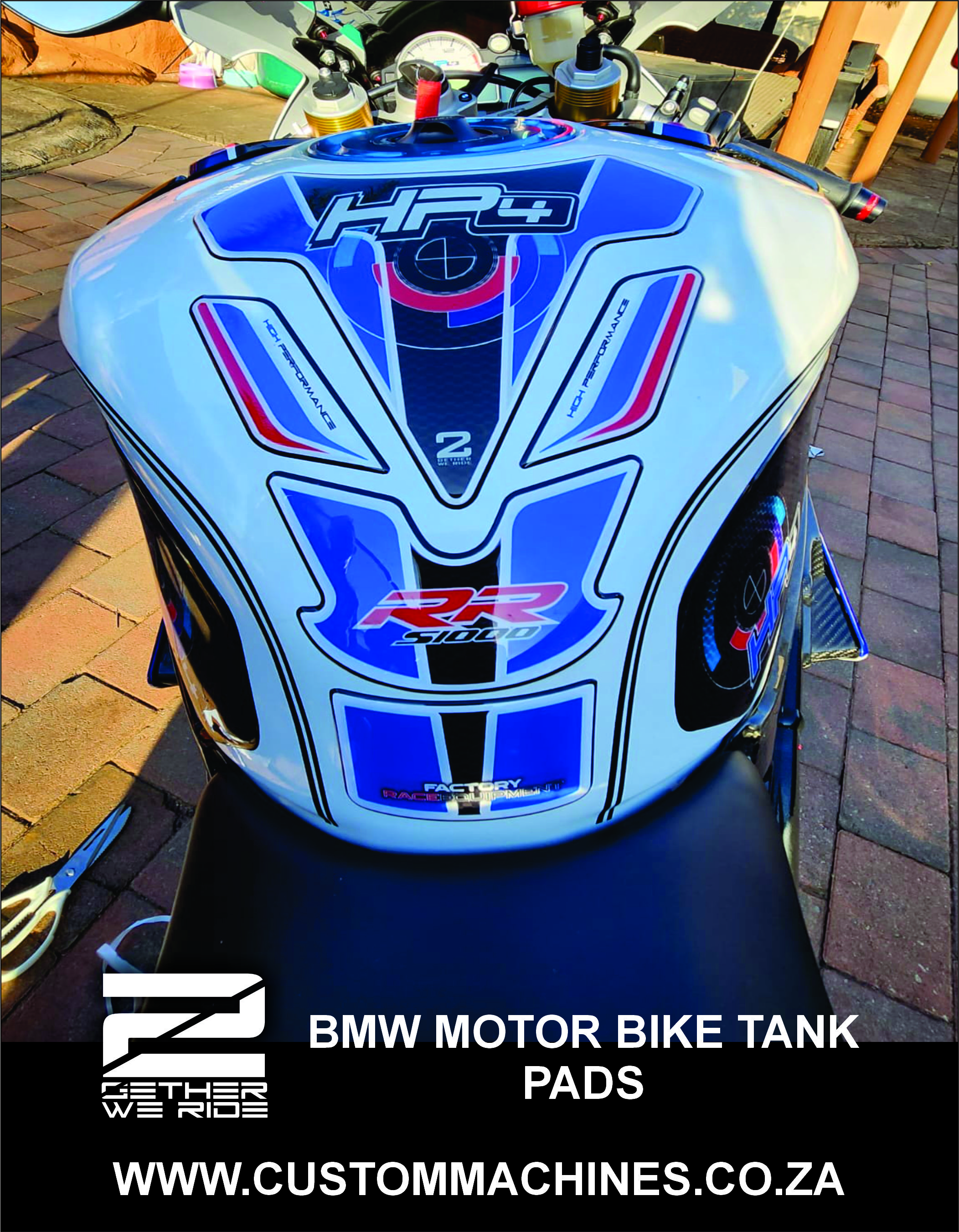 BMW Motor Bike Tank Pads